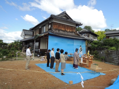 『丘の上の家』地鎮祭