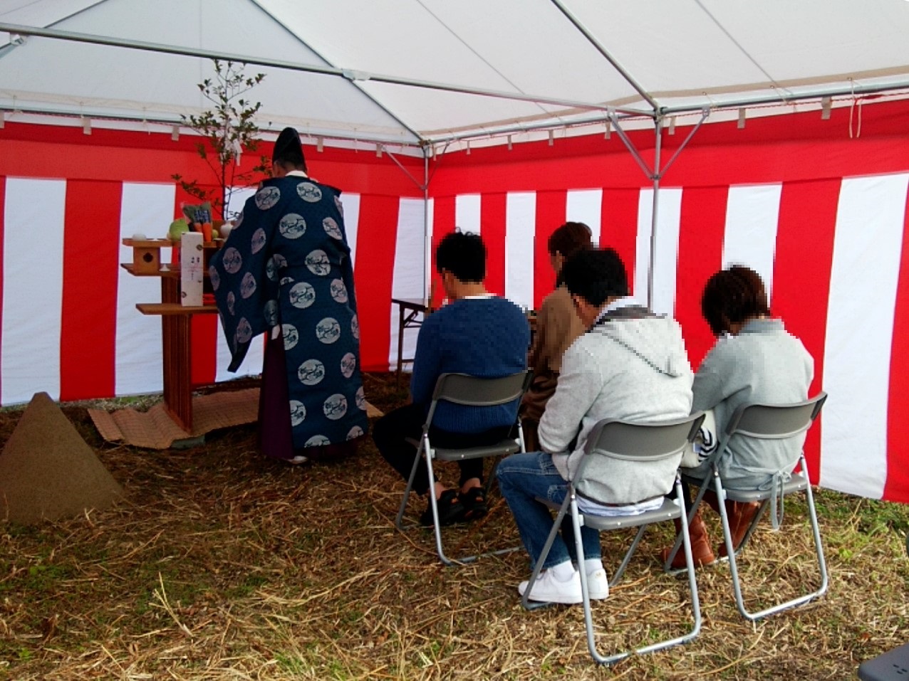 だんだんの家　岡山市中区平井　地鎮祭