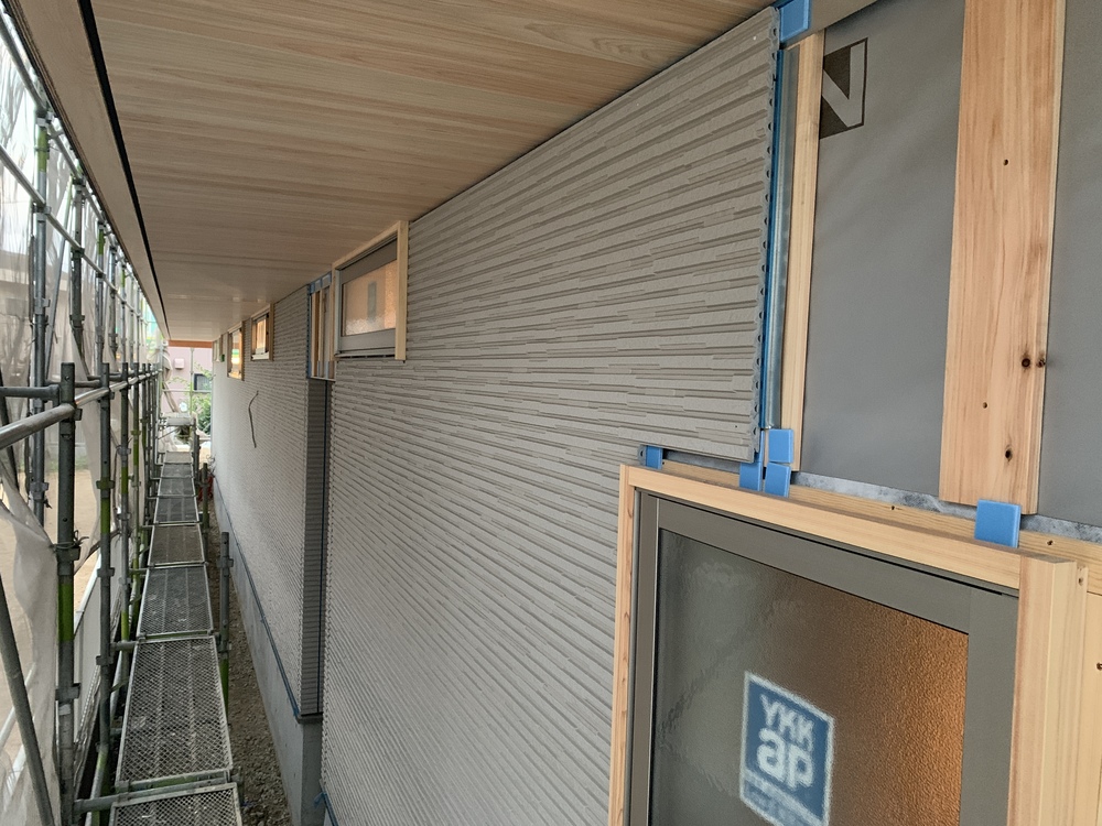 平屋　木まま　新築住宅 木工事