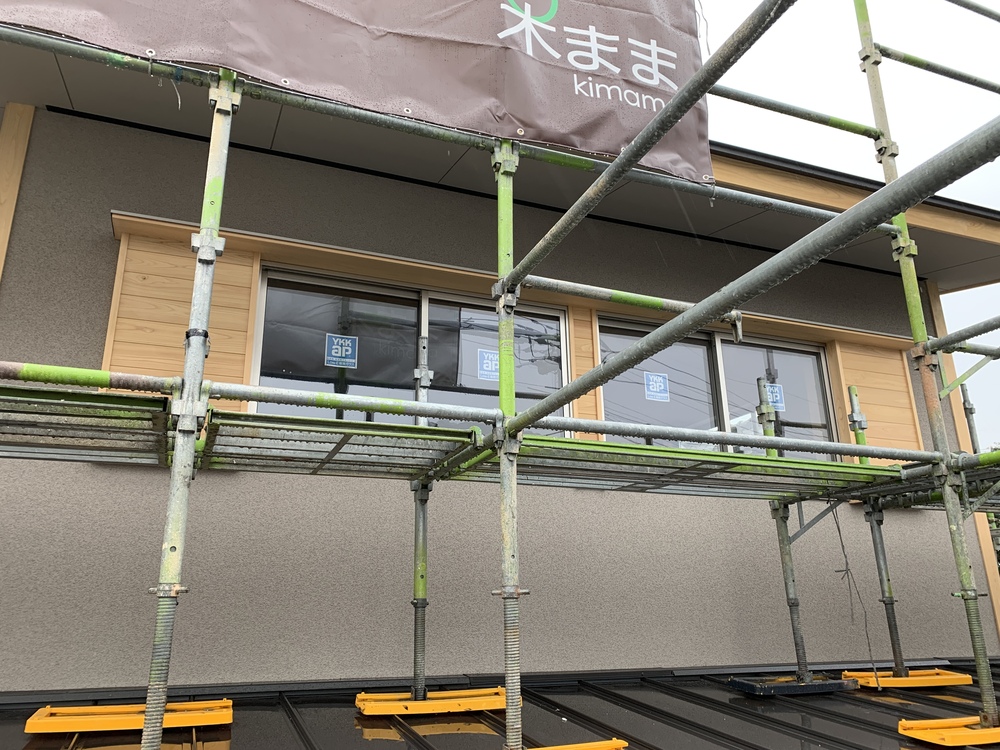 平屋　木まま　新築住宅 木工事