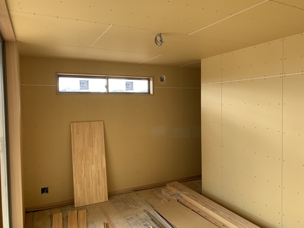 平屋　木まま　新築住宅 木工事