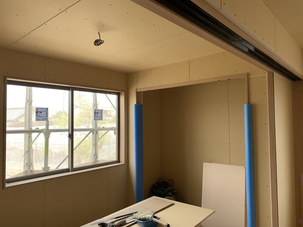平屋　木まま　新築住宅　木工事